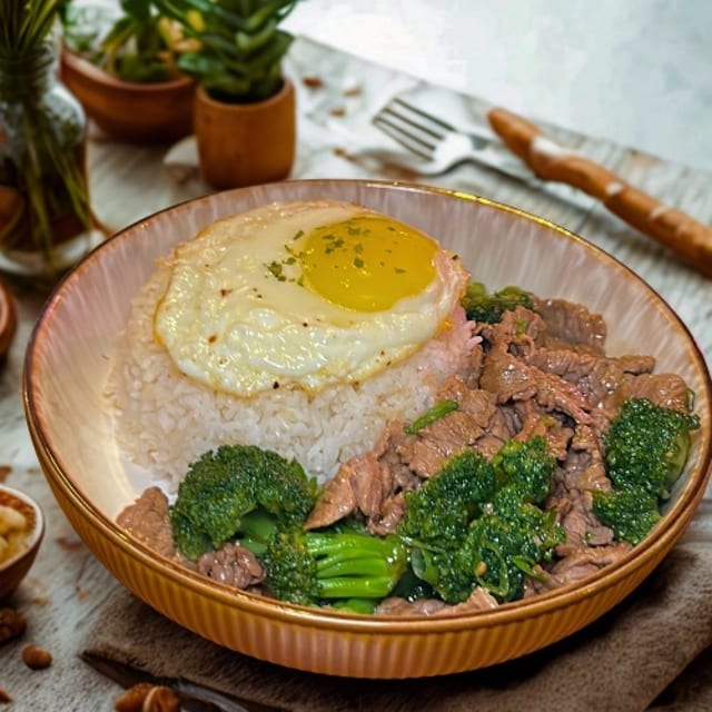 Pepper Beef with Broccoli.